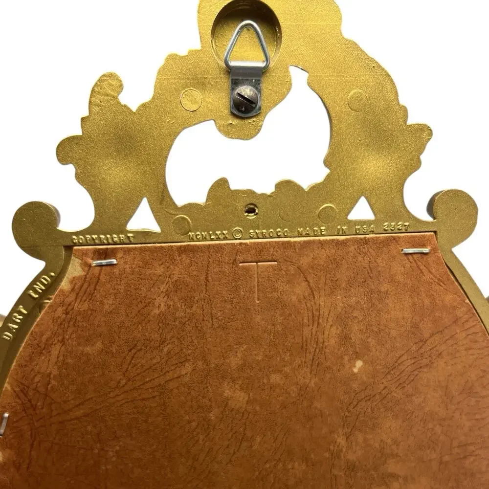 Vintage Syroco Gold Mirror Shelf Hollywood Regency Wall Decor